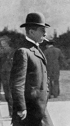 Vom Schandfleck zur Macht: Colonel Picquart, Der neue französische Kriegsminister, veröffentlicht in The Graphic, 27. Oktober 1906